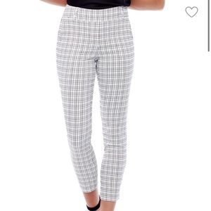 Dynamite Plaid Pants - L - high waisted- ankle cut